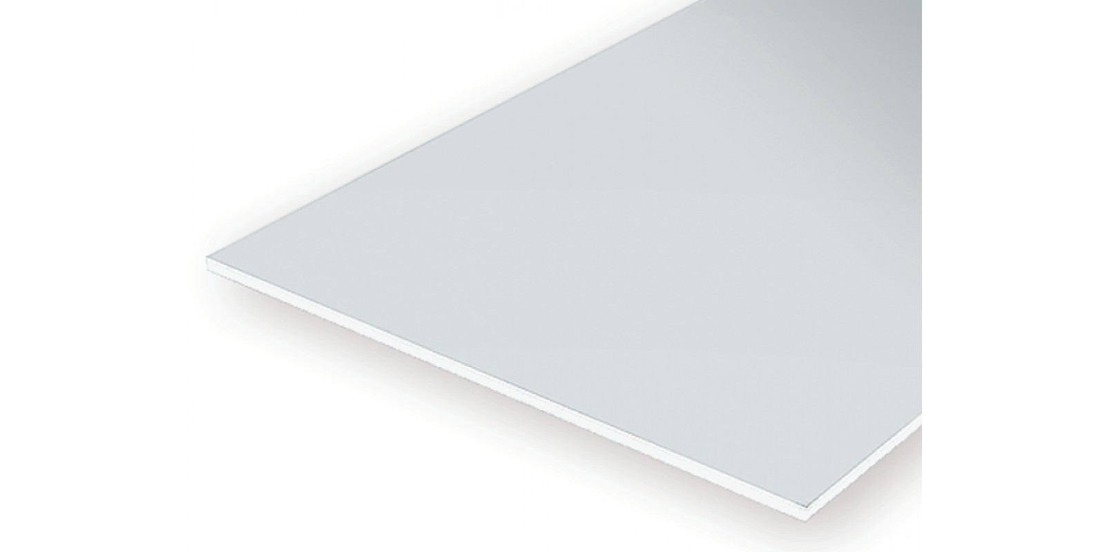 FA502050 White polystyrene structured sheet, V-groove spaci